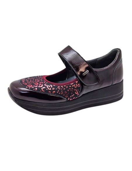 ZAPATO CÓMODO SEÑORA, INVIERNO  1 BURDEOS