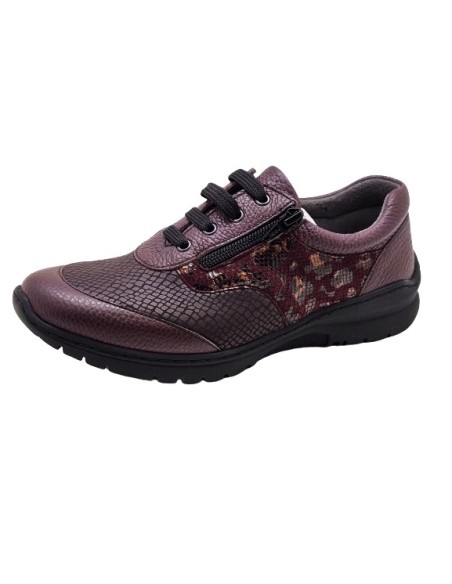 ZAPATO CÓMODO SEÑORA, INVIERNO  21 BURDEOS