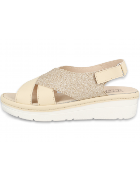 SANDALIA ANATÓMICA MODELO RUBÍ BEIGE, CON PLANTILLA EXTRAIBLE