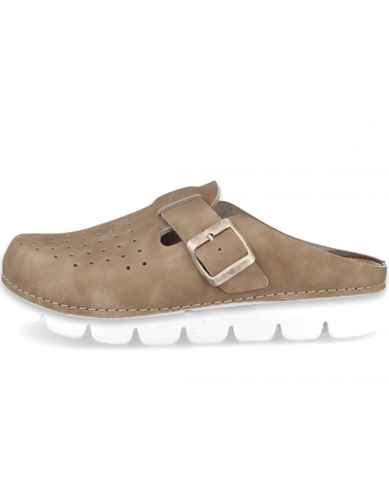 Comfortable clog, Model Elenor Taupe - D'Torres