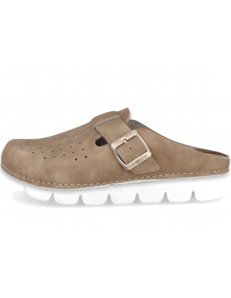 Comfortable clog, Model Elenor Taupe - D'Torres