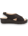 Comfortable sandal, with removable insole. Model RUBI Black