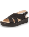 Comfortable sandal, with removable insole. Model RUBI Black