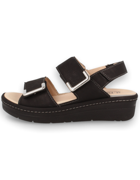 SANDALIA ANATÓMICA MODELO YAIZA SANDAL NEGRO, CON PLANTILLA EXTRAIBLE