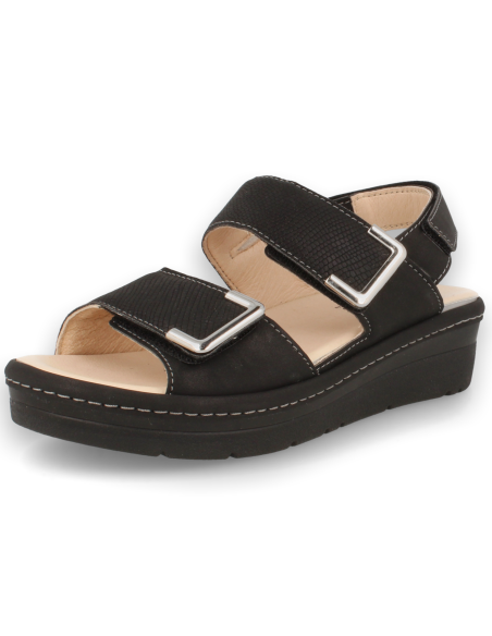 SANDALIA ANATÓMICA MODELO YAIZA SANDAL NEGRO, CON PLANTILLA EXTRAIBLE