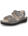 SANDALIA ANATÓMICA MODELO YAIZA SANDAL PLOMO, CON PLANTILLA EXTRAIBLE.