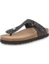 Comfortable Sandal, Model Tabarka Flip-Flop Black- D&#39;Torres