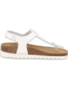SANDALIA FLIP-FLOP PLANTA ANATÓMICA ACOLCHADA, AMPURIAS BLANCO - D&#39;Torres