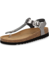 SANDALIA FLIP-FLOP PLANTA ANATÓMICA ACOLCHADA, AMPURIAS ACERO - D&#39;Torres