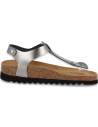 SANDALIA FLIP-FLOP PLANTA ANATÓMICA ACOLCHADA, AMPURIAS ACERO - D&#39;Torres