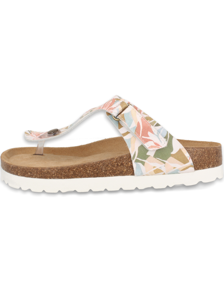 SANDALIA PLANTA ANATÓMICA ACOLCHADA, TABARKA FLIP-FLOP AQUARELA - D'Torres
