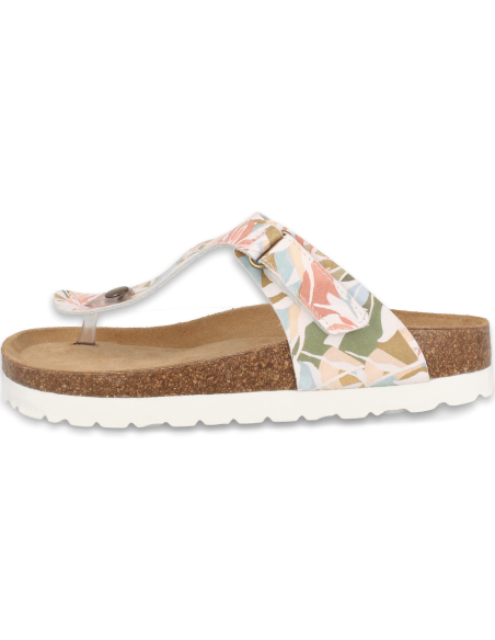 SANDALIA PLANTA ANATÓMICA ACOLCHADA, TABARKA FLIP-FLOP AQUARELA - D'Torres