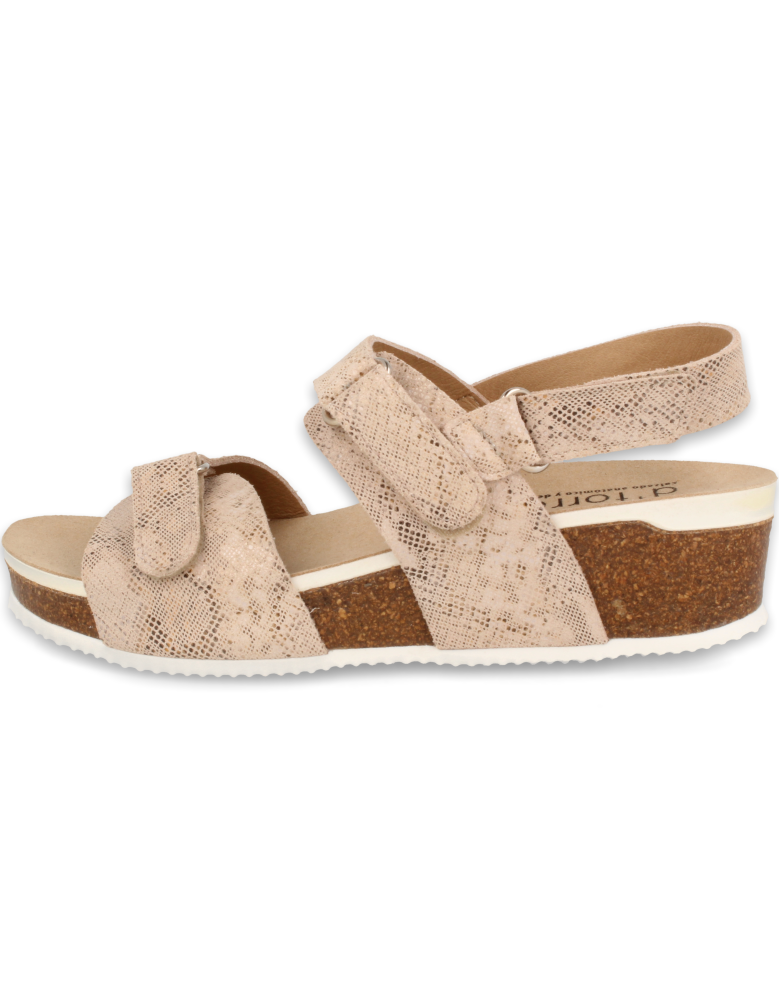 Comfortable Sandal, Model Gandia Sandal Linen - D'Torres