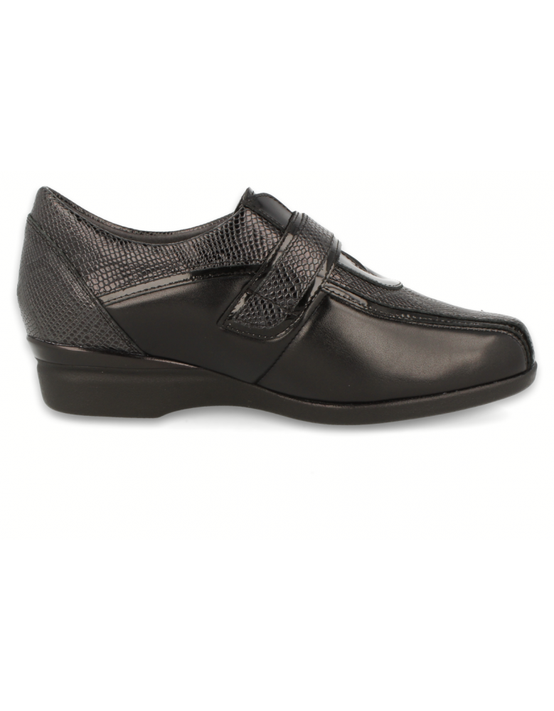 ZAPATO SEÑORA PIES DELICADOS, CASANDRA E6 Negro