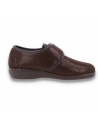 ZAPATILLA DE SEÑORA PARA PIES ANCHOS CON JUANETES, CLARA MARRÓN