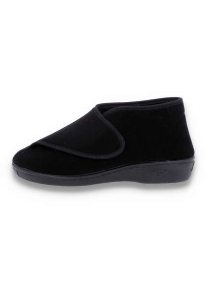 ZAPATILLA DE SEÑORA PARA PIES ANCHOS CON JUANETES, TINA NEGRO