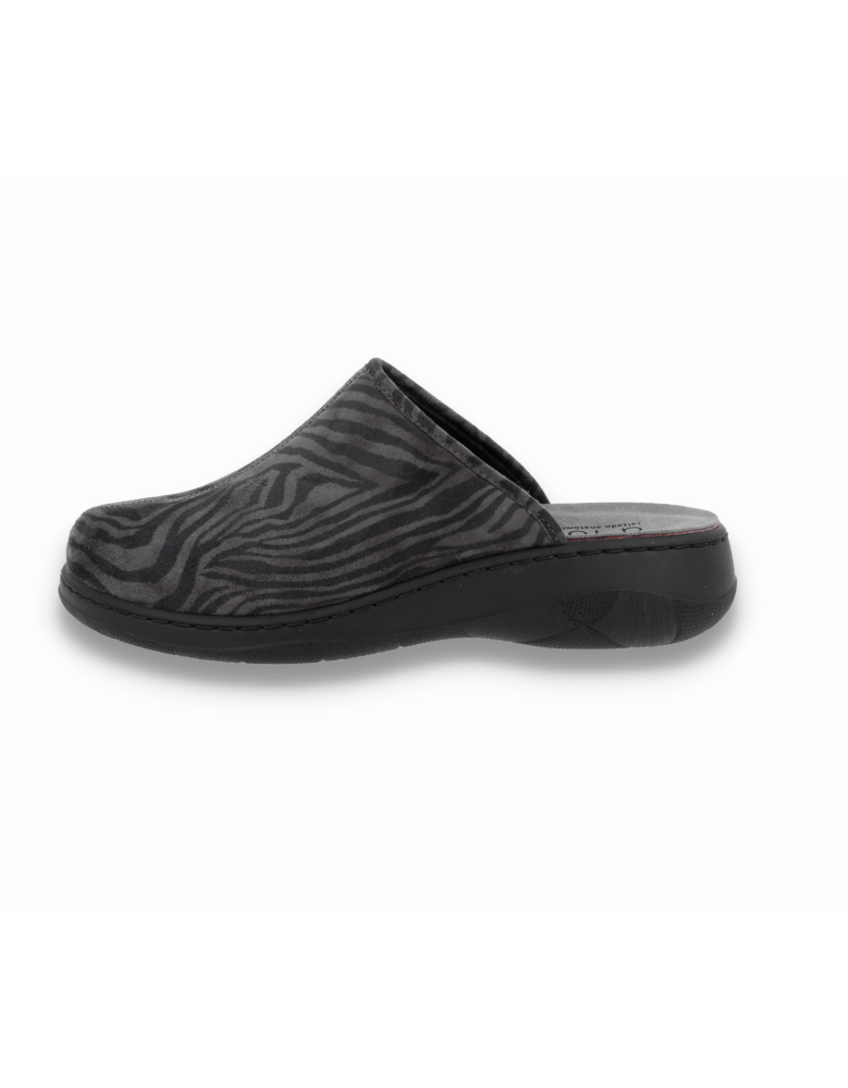 ZAPATILLAS ANATÓMICAS SEÑORA D'TORRES OXFORD GRIS, EMPEINE LICRA