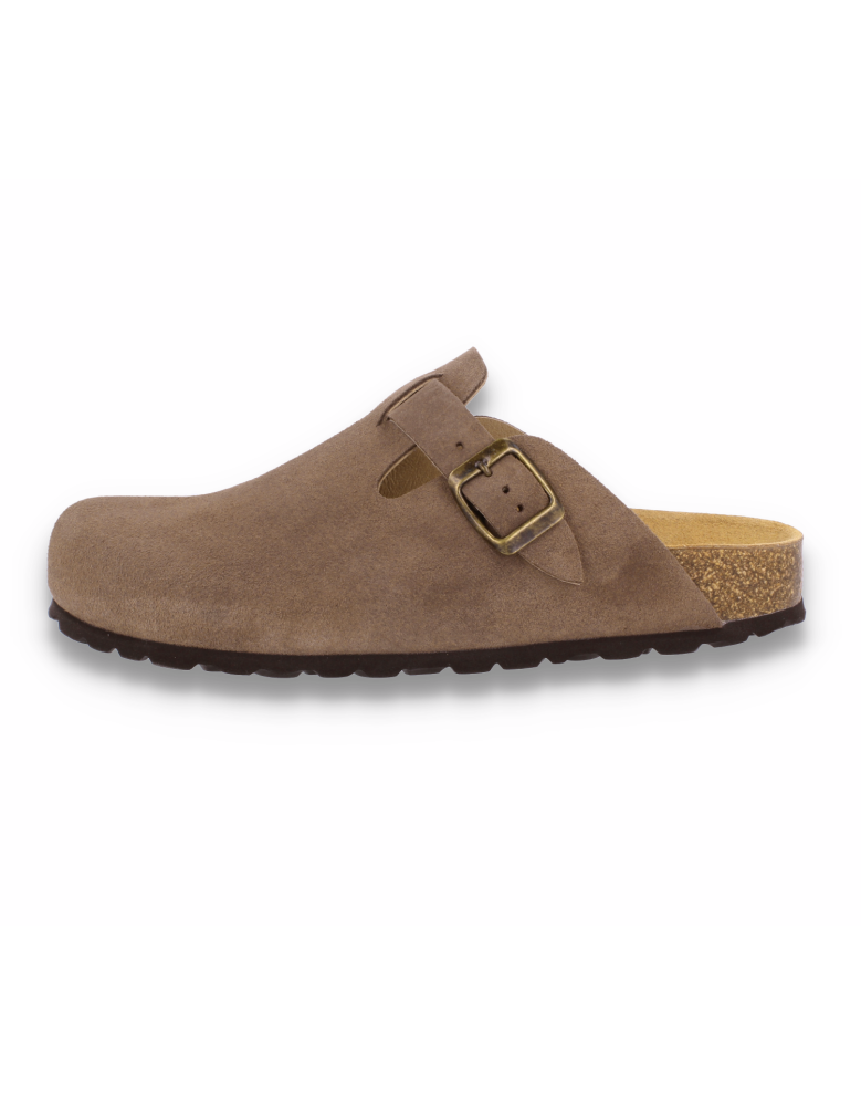 Comfortable Clog, Model Berlin Komfort Taupe - D'Torres