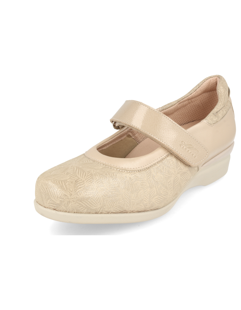 ZAPATO CÓMODO SEÑORA, PIES DELICADOS, AMELIE 2019 46 ORO