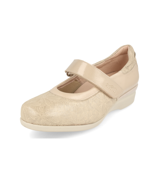 ZAPATO CÓMODO SEÑORA, PIES DELICADOS, AMELIE 2019 46 ORO