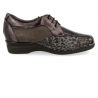 ZAPATO CÓMODO SEÑORA, GENEVE E5 Metal Gris