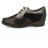 COMFORT WOMEN SHOES, GENEVE E2 BLACK SILVER
