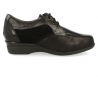 COMFORT WOMEN SHOES, GENEVE E2 BLACK SILVER