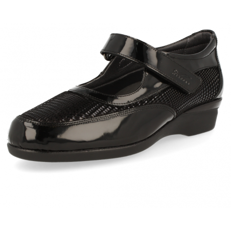 ZAPATO CÓMODO SEÑORA, BREMEN A1 NEGRO