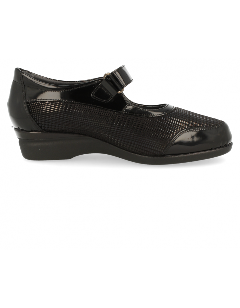 ZAPATO CÓMODO SEÑORA, BREMEN A1 NEGRO