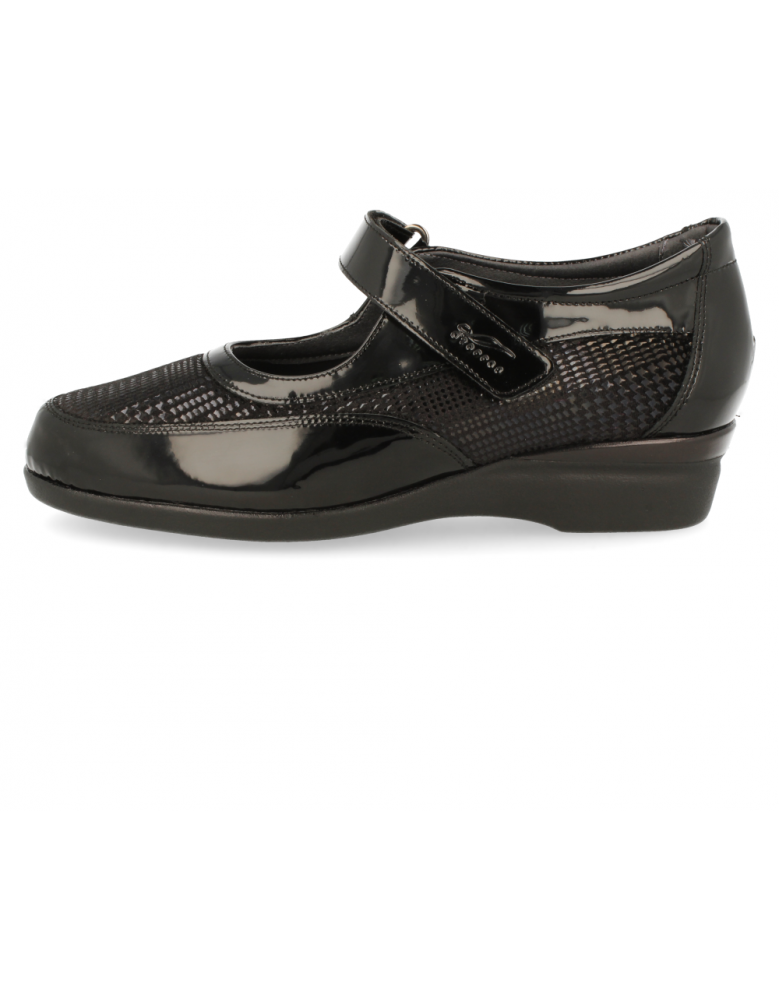 ZAPATO CÓMODO SEÑORA, BREMEN A1 NEGRO