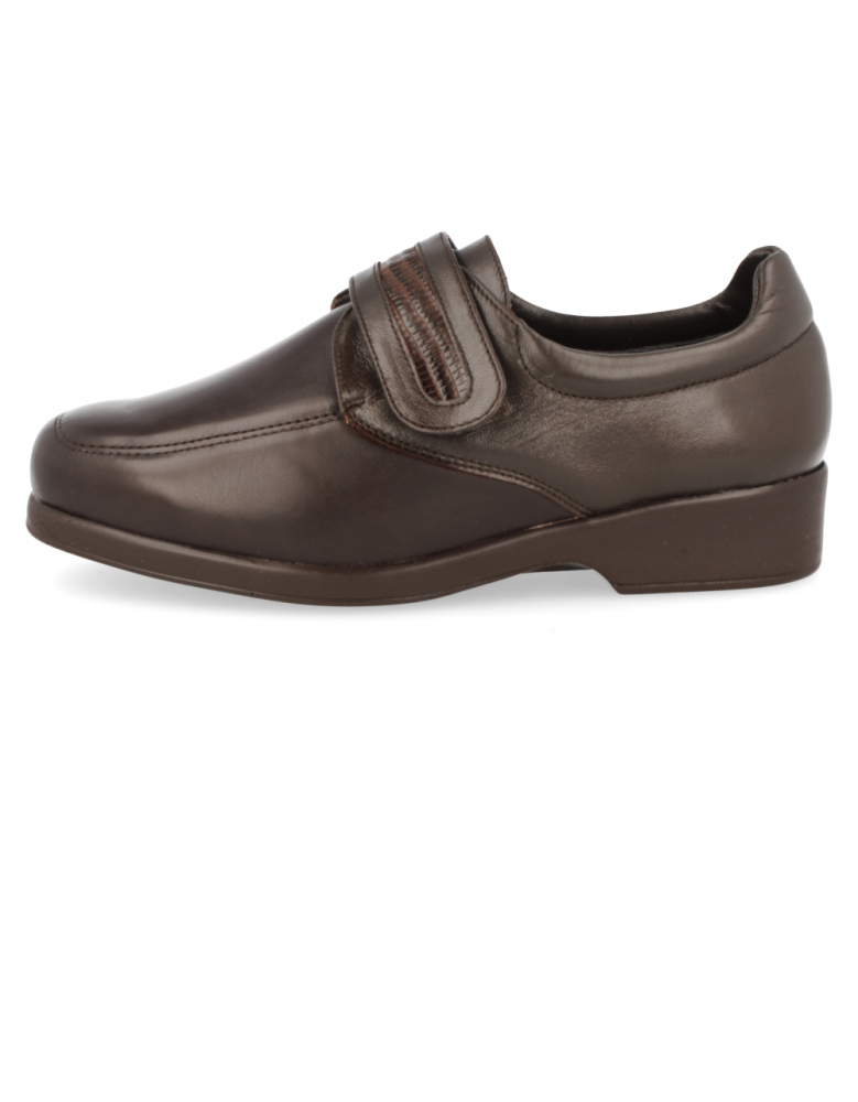 ZAPATO SEÑORA PIE DIABÉTICO COMODÓN 11 02 Marrón