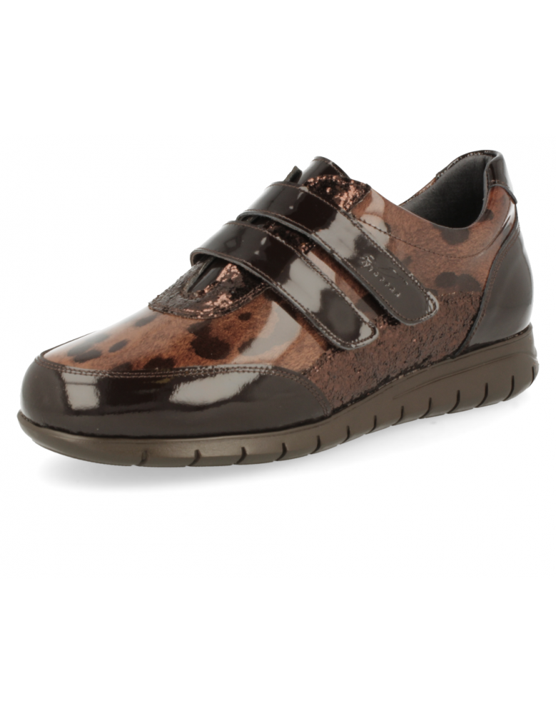 ZAPATO CÓMODO SEÑORA, ZOE F2 Marrón