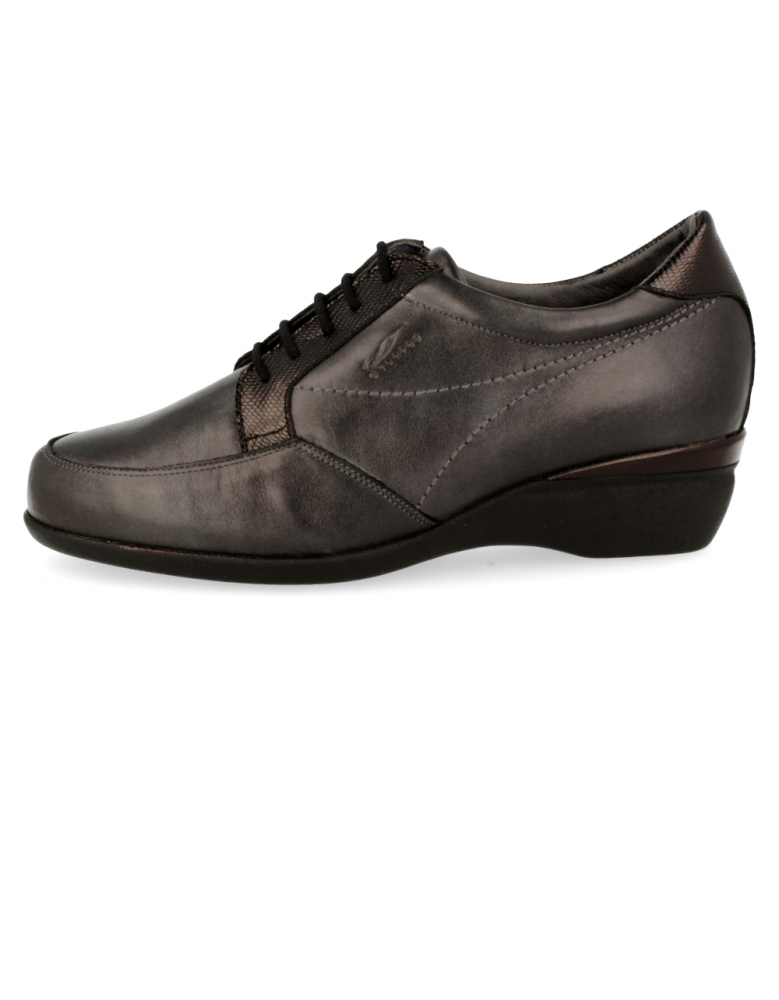 ZAPATO CÓMODO SEÑORA, MILAN B1 Acero