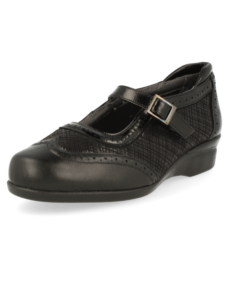ZAPATO CÓMODO SEÑORA, VELEZ E1 Negro
