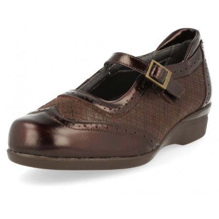 ZAPATO CÓMODO SEÑORA, VELEZ E4 Marrón
